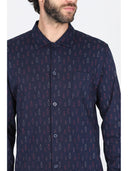 Pigiama cardigan in morbido interlock di puro cotone linea artist edition, bottiglie blu Bottig.blu Julipet