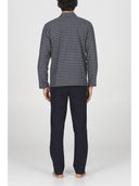 Pigiama cardigan, in confortevole jacquard in fantasia