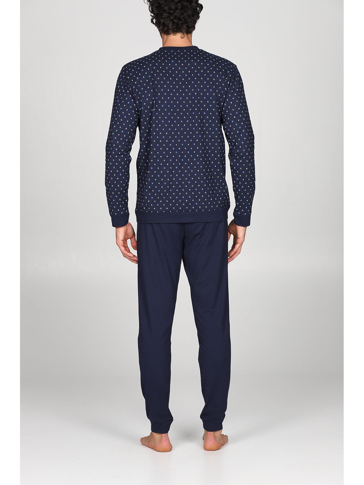 Pigiama modello tuta in traspirante jersey di puro cotone s/z Tetris Julipet