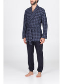 Giacca da camera in confortevole jacquard di cotone pied de poule Pied Poule Julipet