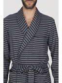 Giacca da camera in confortevole jacquard di cotone