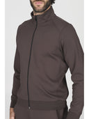 Felpa uomo zip collo alto in tessuto tecnico stretch j-tech, personalizzabile