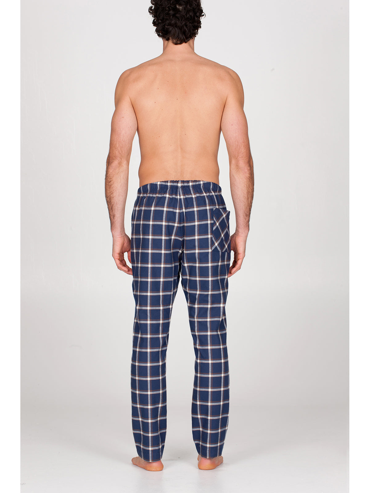Pantalone in calda flanella di puro cotone Quadro Julipet