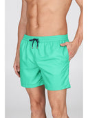 Boxer mare in leggera microfibra verde, con dettagli in contrasto