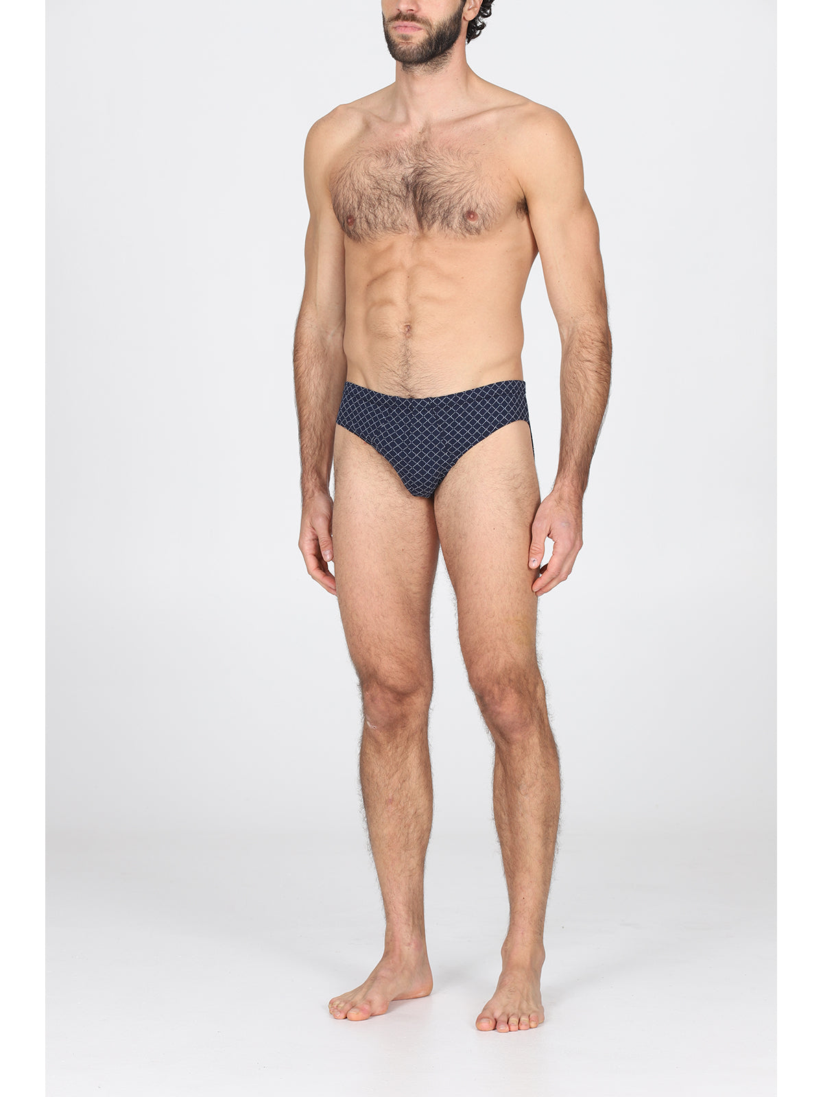 Slip comfort in cotone bielastico a rombi, confezione bipack romb Julipet
