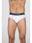 Slip comfort in cotone bielastico multicolor, confezione bipack B.co/blu Julipet