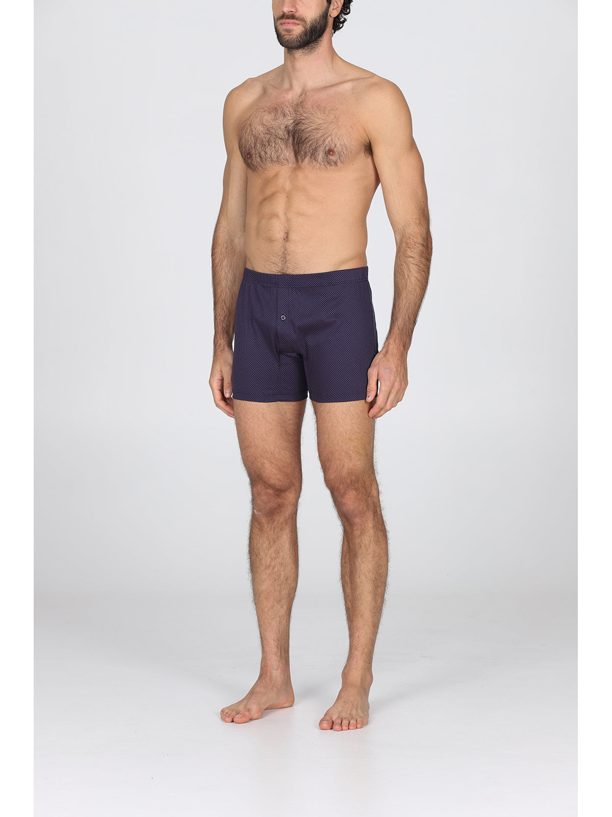 Boxer in leggero interlock a pois di puro cotone Pois Julipet