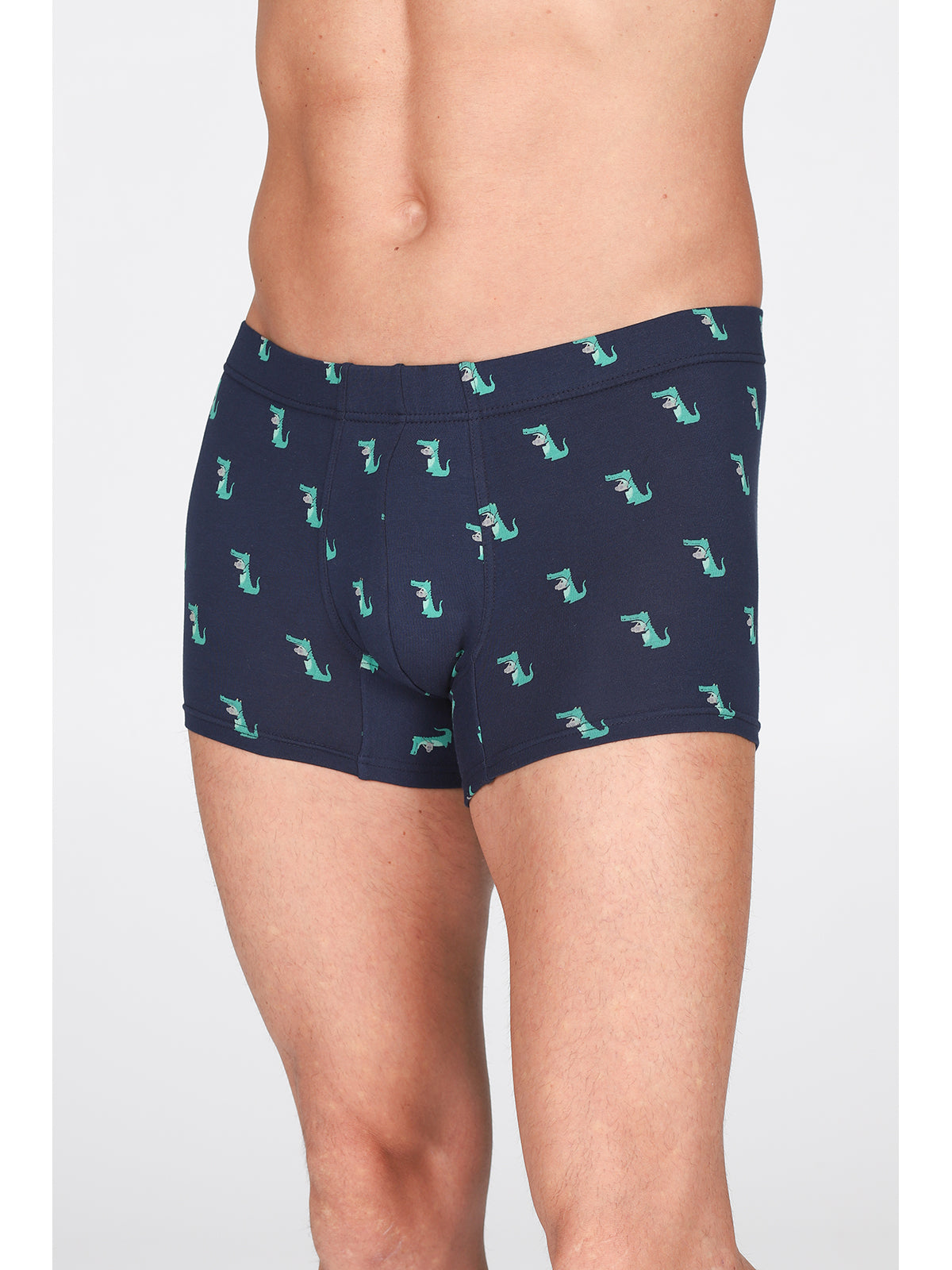 Boxer in confortevole cotone bielastico stampato, con disegno fantasia