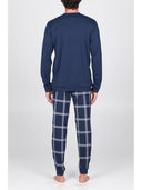 Pigiama in leggerissimo jersey di puro cotone Blu Julipet