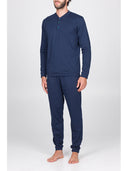 Pigiama in cotone organico certificato Blu Julipet