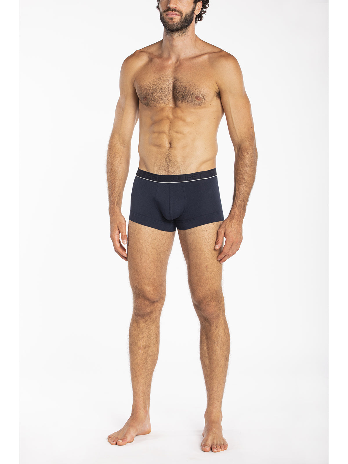 Parigamba blu in jersey di cotone makò elasticizzato bipack Blu Notte Julipet