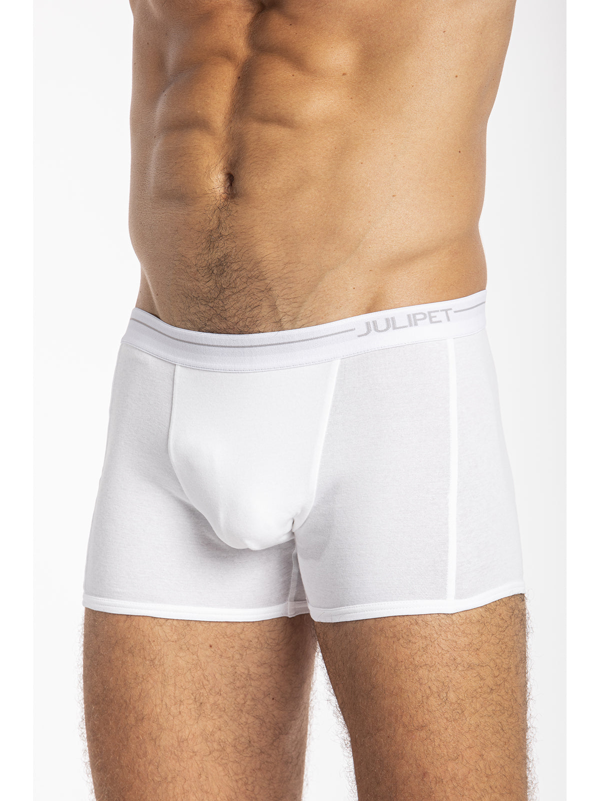 Boxer in jersey di cotone elasticizzato taglio moderno e confortevole Nero Julipet
