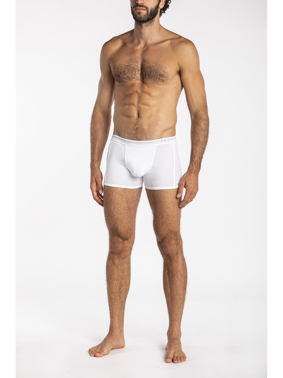 Boxer in jersey di cotone elasticizzato taglio moderno e confortevole Nero Julipet
