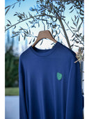 Pigiama girocollo, in morbido modal disegno racchette