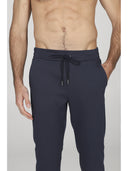 Pantalone j-tech uomo in tessuto tecnico stretch traspirante, colore blu