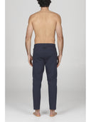 Pantalone j-tech uomo in tessuto tecnico stretch traspirante, colore blu