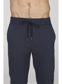 Pantalone j-tech uomo in tessuto tecnico stretch traspirante, colore blu