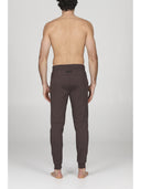 Pantaloni j-tech tuta uomo, in tessuto tecnico stretch nuance cacao