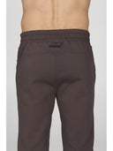 Pantaloni j-tech tuta uomo, in tessuto tecnico stretch nuance cacao