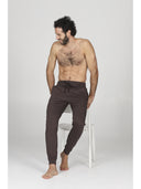 Pantaloni j-tech tuta uomo, in tessuto tecnico stretch nuance cacao