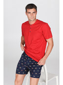 Pigiama corto in leggerissimo jersey 100% cotone