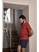 Pigiama corto in leggerissimo jersey 100% cotone