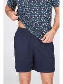 Pigiama corto in leggerissimo jersey 100% cotone, fantasia "tennis"