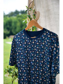 Pigiama corto in leggerissimo jersey 100% cotone, fantasia "tennis"