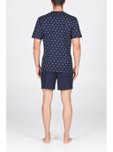 Pigiama corto in leggerissimo jersey 100% cotone, fantasia "tennis"