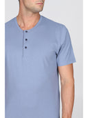 Pigiama corto, disegno scozzese in traspirante jersey di puro cotone s/z