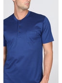 Pigiama corto in setoso puro cotone mercerizzato tinta unita