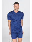 Pigiama corto in setoso puro cotone mercerizzato tinta unita