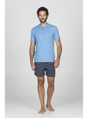 Pigiama corto, in traspirante jersey di puro cotone s/z