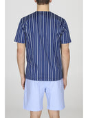Short open pyjamas in printed filodiscozia cotton jersey