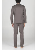 Pigiama cardigan in elegante jersey di cotone mercerizzato