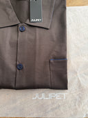 Pigiama aperto in jersey di cotone mercerizzato