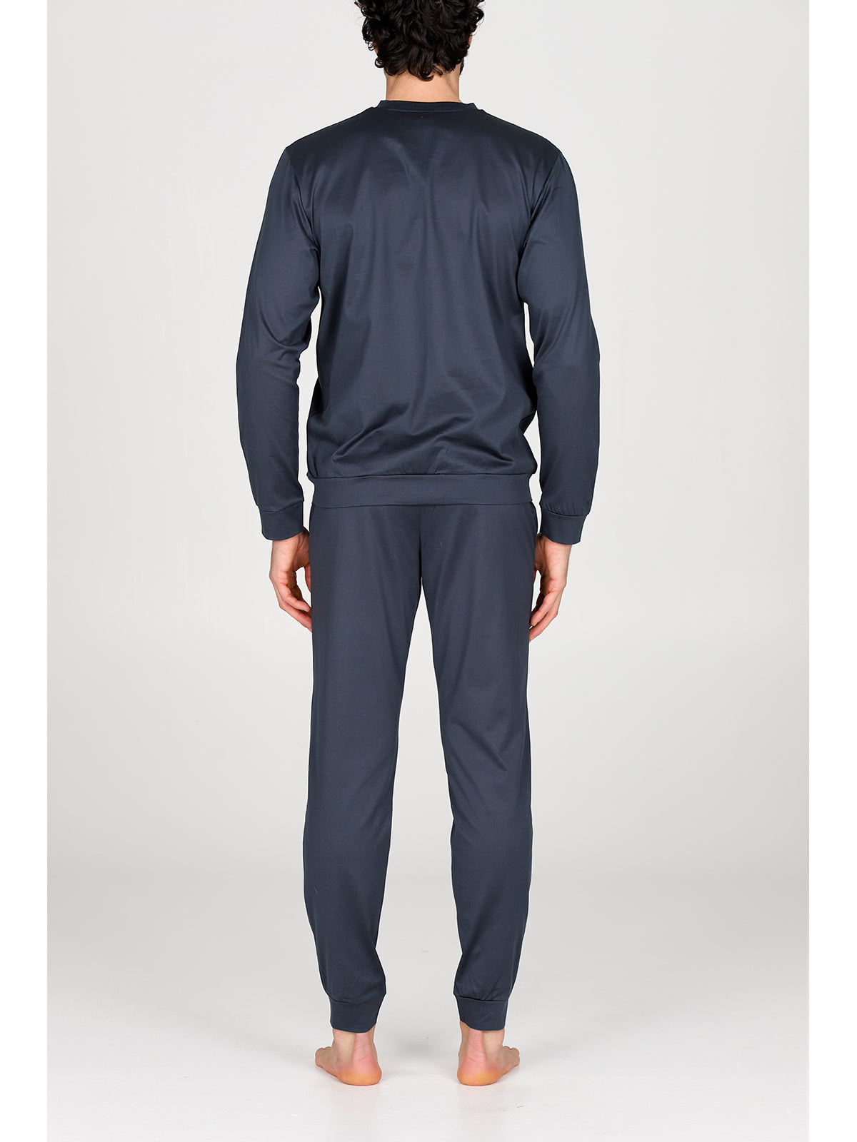 Pigiama Corto Serafino Cotone Leggero E Tela Di Cotone - Foto 5