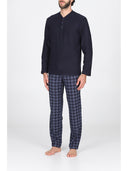 Pigiama senza polsini, in confortevole jacquard pantaloni fantasia pied de poule Pied Poule Julipet