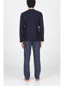 Pigiama senza polsini, in confortevole jacquard pantaloni fantasia pied de poule Pied Poule Julipet