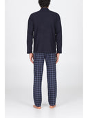 Pigiama cardigan, in confortevole jacquard pantaloni fantasia pied de poule Pied Poule Julipet