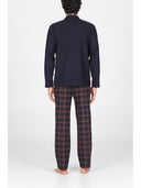 Pigiama cardigan, in confortevole jacquard pantaloni fantasia scozzese color Scoz.color Julipet