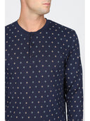 Pigiama serafino, in traspirante jersey di puro cotone s/z