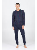 Pigiama serafino, in traspirante jersey di puro cotone s/z