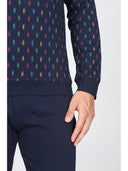 Pigiama serafino, in traspirante jersey di puro cotone s/z