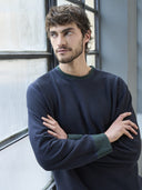 Pigiama uomo con maglia double face reversibile in due colori