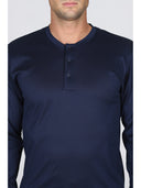 Pigiama serafino in puro cotone mercerizzato, dalla mano setosa in fantasia "pesci blu"