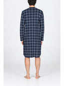 Camicia da notte in morbido interlock di puro cotone a quadri  Qu Bl Julipet
