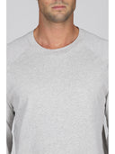 Pigiama girocollo melange, in traspirante jersey di puro cotone s/z