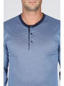 Pigiama in pregiato 100% filoscozia blu