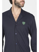 Pigiama cardigan in morbido modal, ispirazione tennis